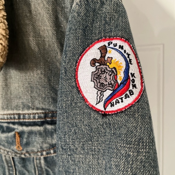 Killah bebe Miss Sixty vintage Y2K Patch Work Denim Sherpa trim Jacket - Picture 11 of 16